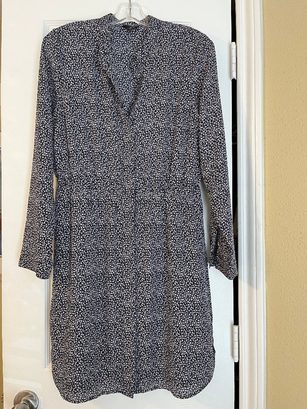 Ann Taylor, mutli-color buttondown dress, M